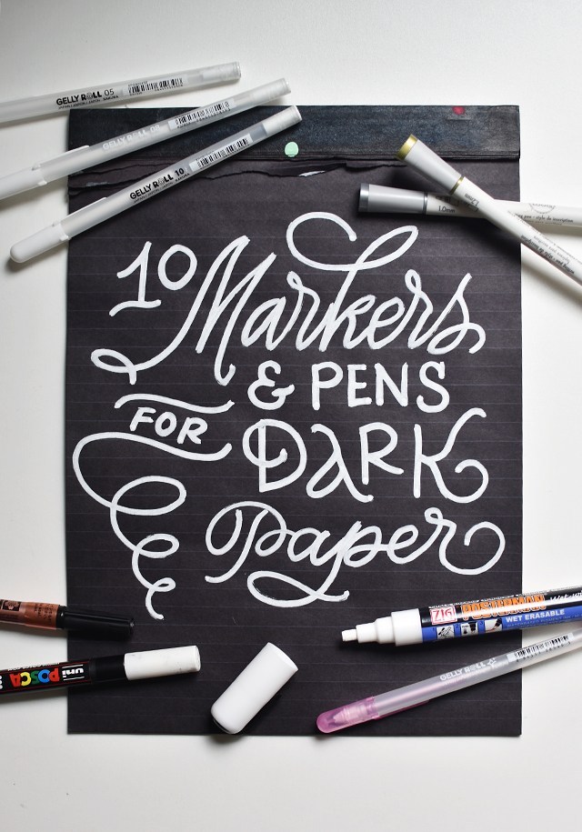 10 Awesome Markers for Addressing Dark Envelopes